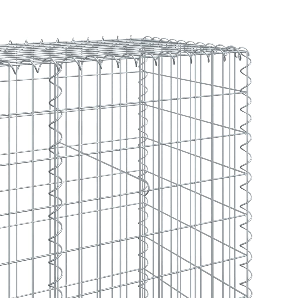 Gabion Basket with Cover 800x50x200 cm Galvanised Iron