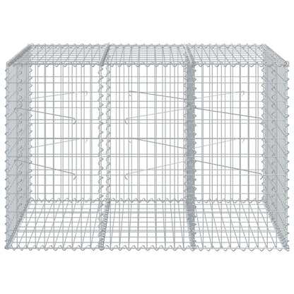 Gabion Basket with Cover 150x100x100 cm Galvanised Iron