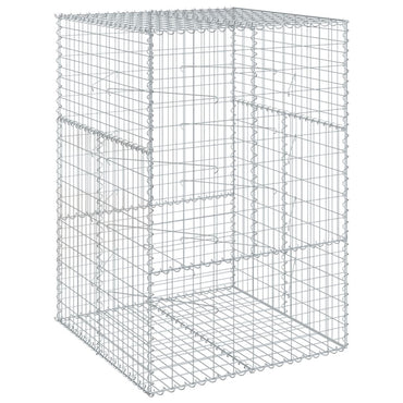 Gabion Basket with Cover 100x100x150 cm Galvanised Iron