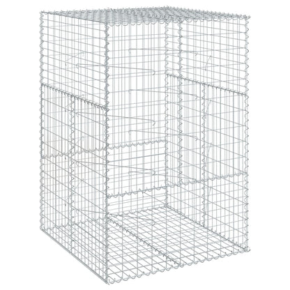 Gabion Basket with Cover 100x100x150 cm Galvanised Iron