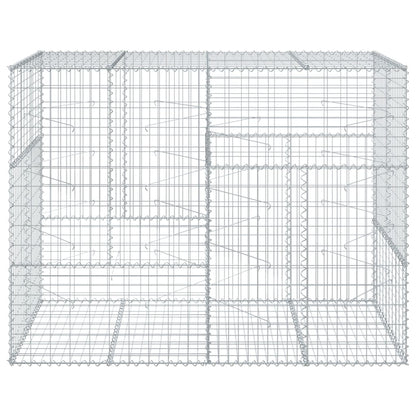 Gabion Basket with Cover 200x100x150 cm Galvanised Iron