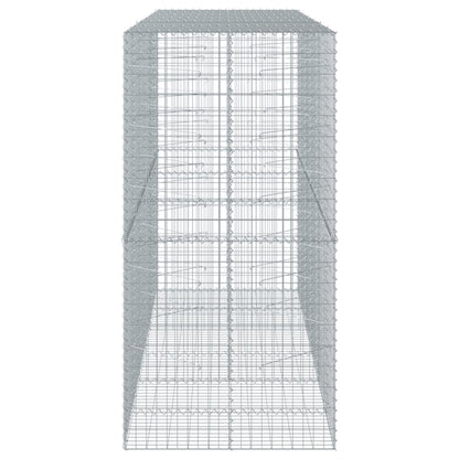 Gabion Basket with Cover 300x100x200 cm Galvanised Iron