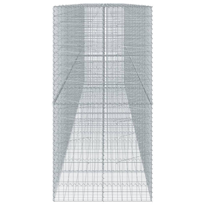 Gabion Basket with Cover 850x100x200 cm Galvanised Iron