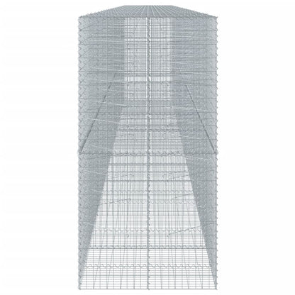 Gabion Basket with Cover 1100x100x200 cm Galvanised Iron