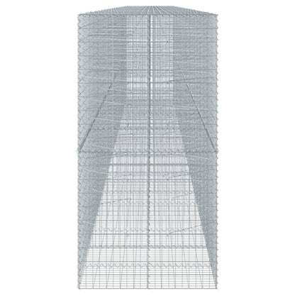 Gabion Basket with Cover 1150x100x200 cm Galvanised Iron