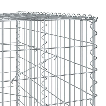 Gabion Basket with Cover 1200x100x200 cm Galvanised Iron