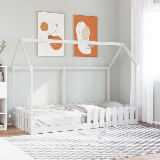 Kids'House Bed Frame without Mattress White 90x200 cm