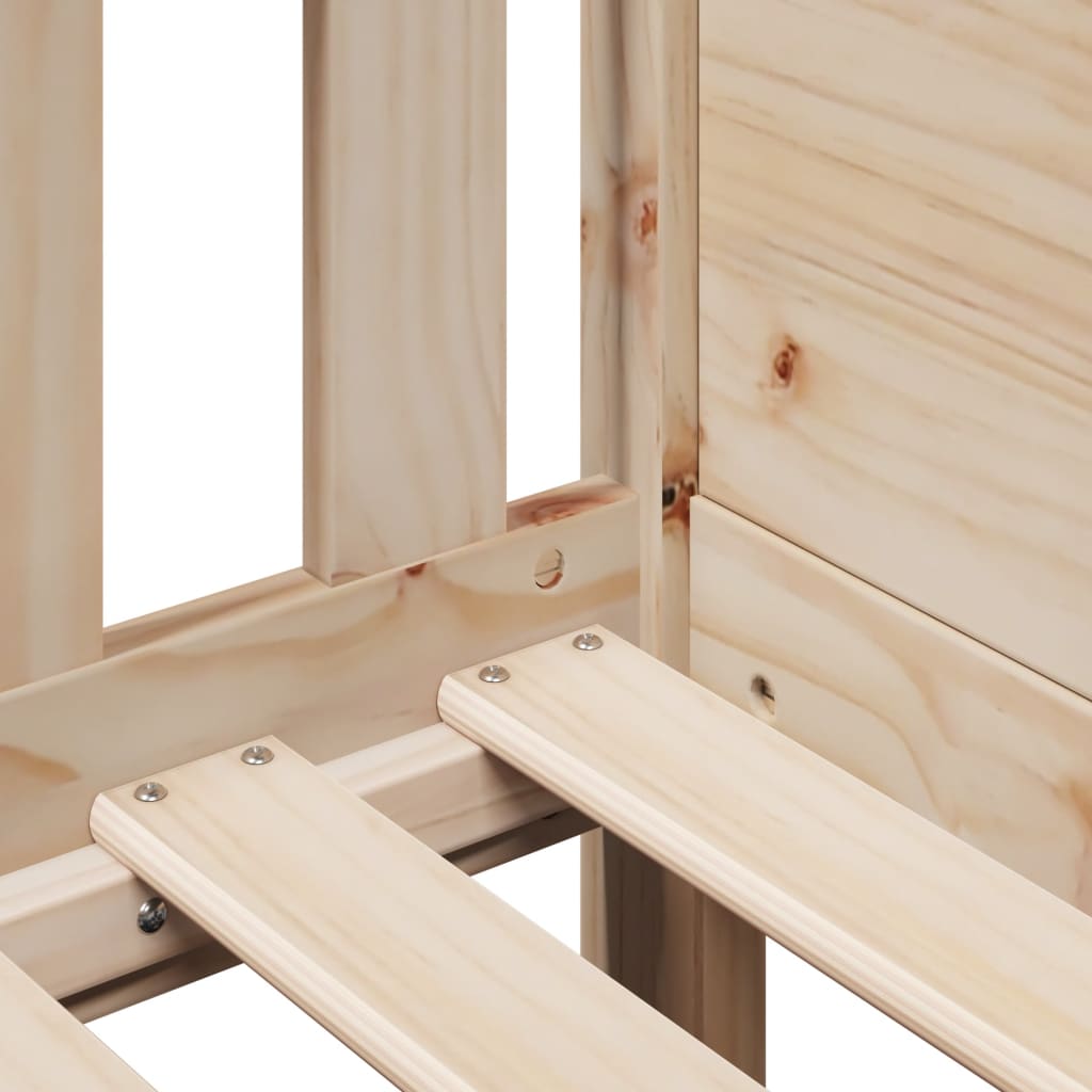 Kids' House Bed Frame without Mattress 90x190 cm Single Pine