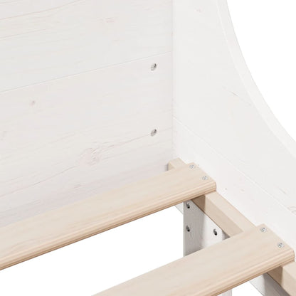 Bed Frame without Mattress White 180x200 cm Super King Solid Wood Pine