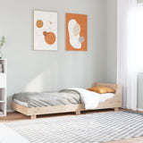 Bed Frame with Headboard 100x200 cm Solid Wood Pine