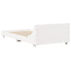 Bed Frame without Mattress White 90x190 cm Single Solid Wood Pine