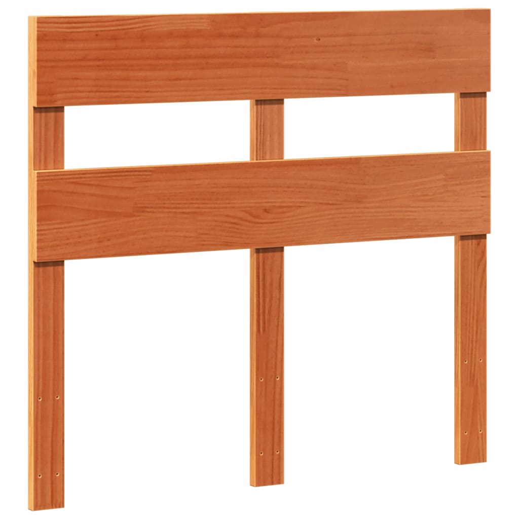 Bed Frame without Mattress Wax Brown 100x200 cm Solid Wood Pine