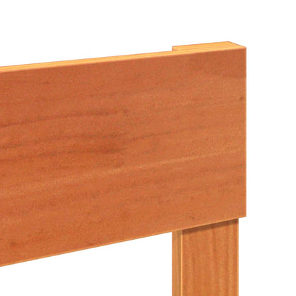 Bed Frame without Mattress Wax Brown 100x200 cm Solid Wood Pine