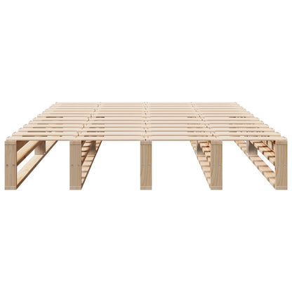 Bed Frame without Mattress 120x200 cm Solid Wood Pine