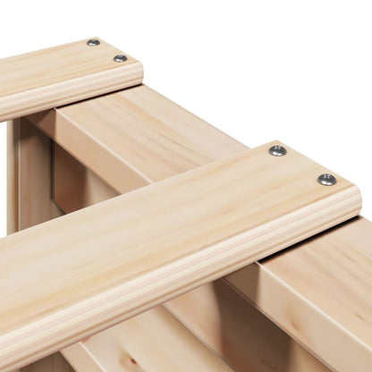 Bed Frame without Mattress 120x200 cm Solid Wood Pine