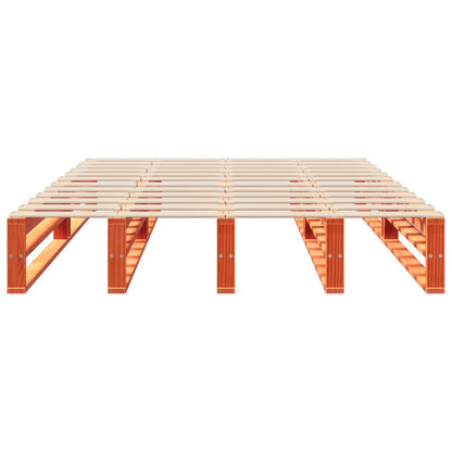 Bed Frame without Mattress Wax Brown 120x200 cm Solid Wood Pine