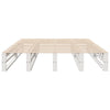 Bed Frame without Mattress White 140x200 cm Solid Wood Pine