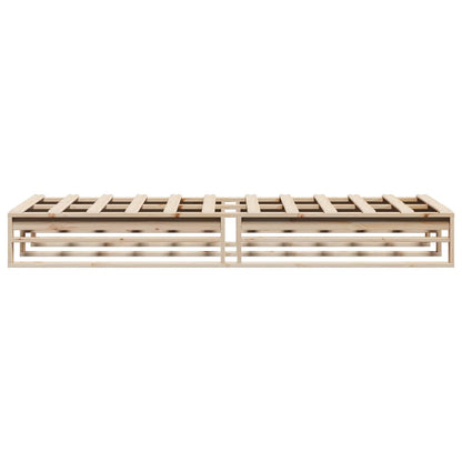 Bed Frame without Mattress 90x190 cm Single Solid Wood Pine