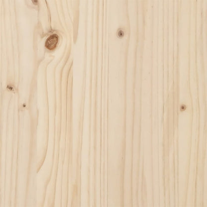 Headboard with Shelves 120 cm Solid Wood Pine