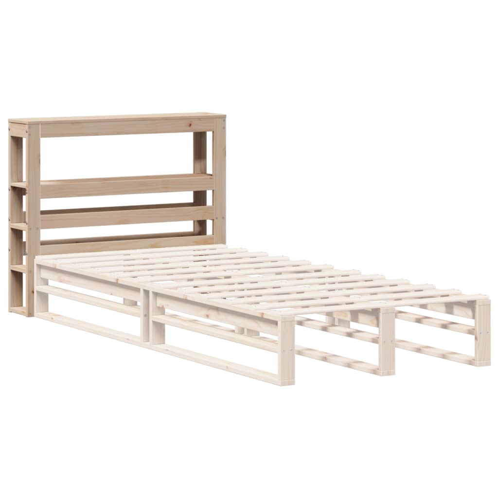 Headboard with Shelves 90 cm Solid Wood Pine