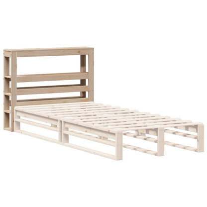 Headboard with Shelves 90 cm Solid Wood Pine