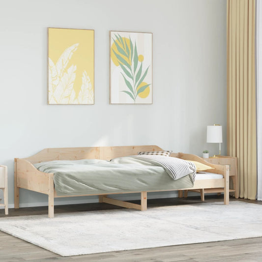 Bed Frame without Mattress 90x200 cm Solid Wood Pine