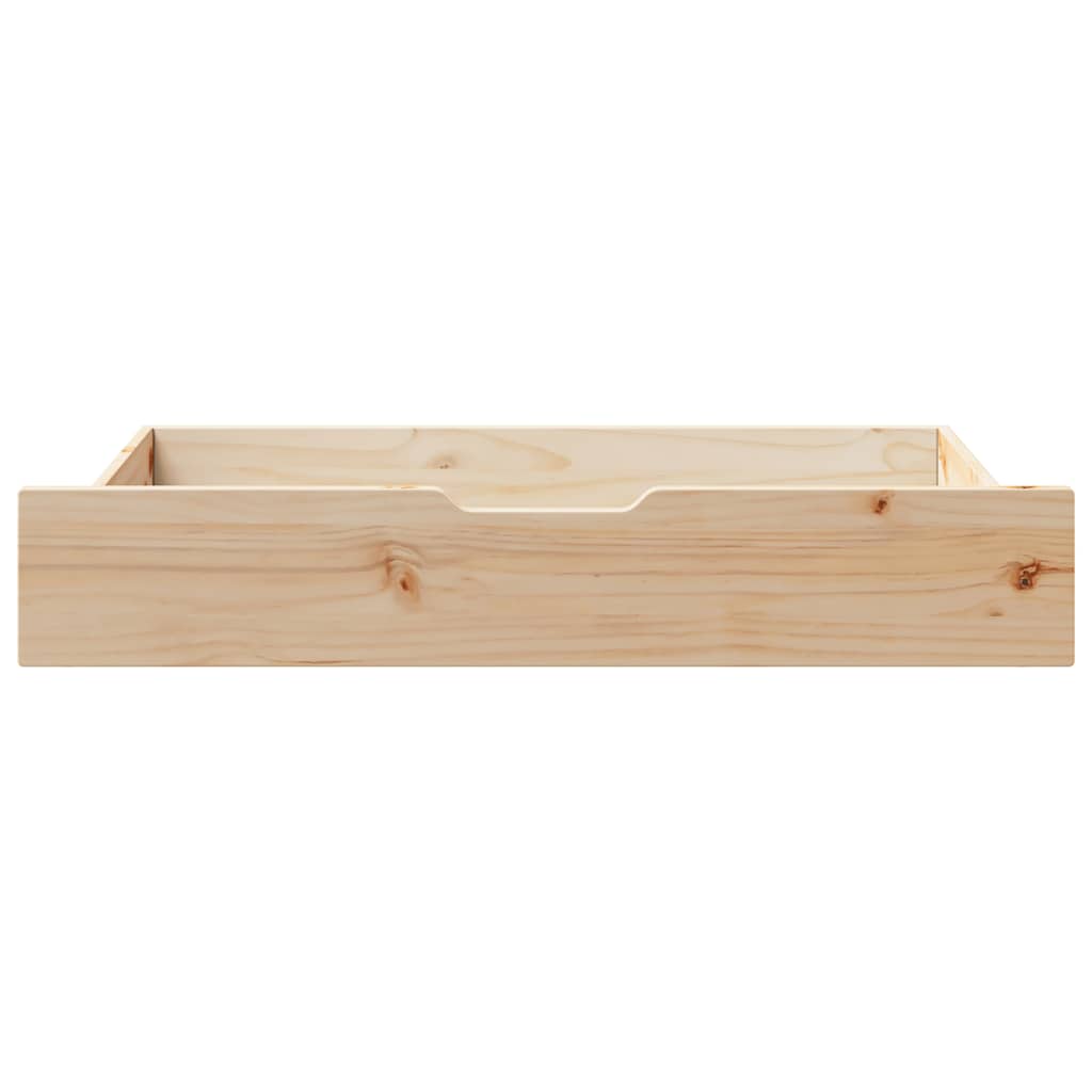 Under-Bed Drawers with Wheels 2 pcs 90x55x17 cm Solid Wood Pine
