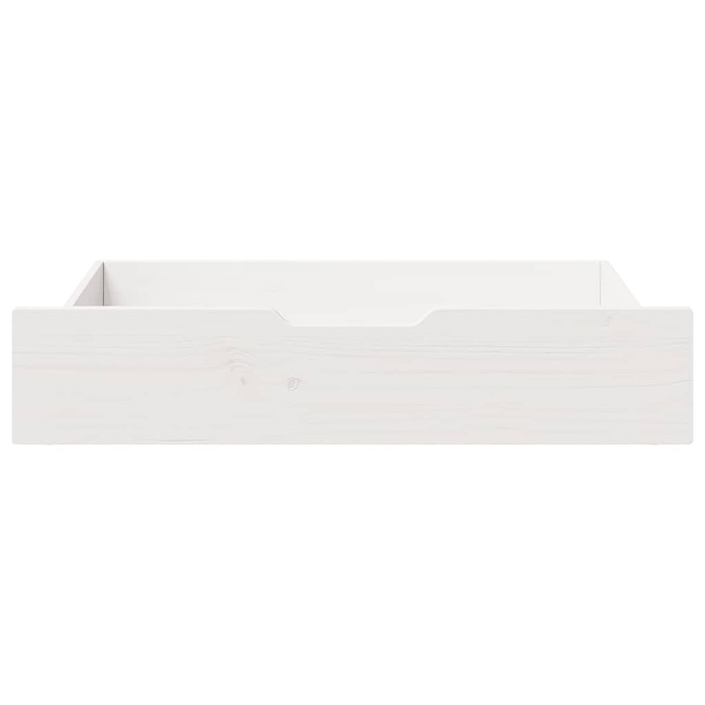 Under-Bed Drawers 2 pcs White 85x55x17 cm Solid Wood Pine