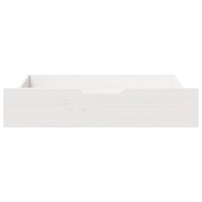 Under-Bed Drawers 2 pcs White 85x55x17 cm Solid Wood Pine