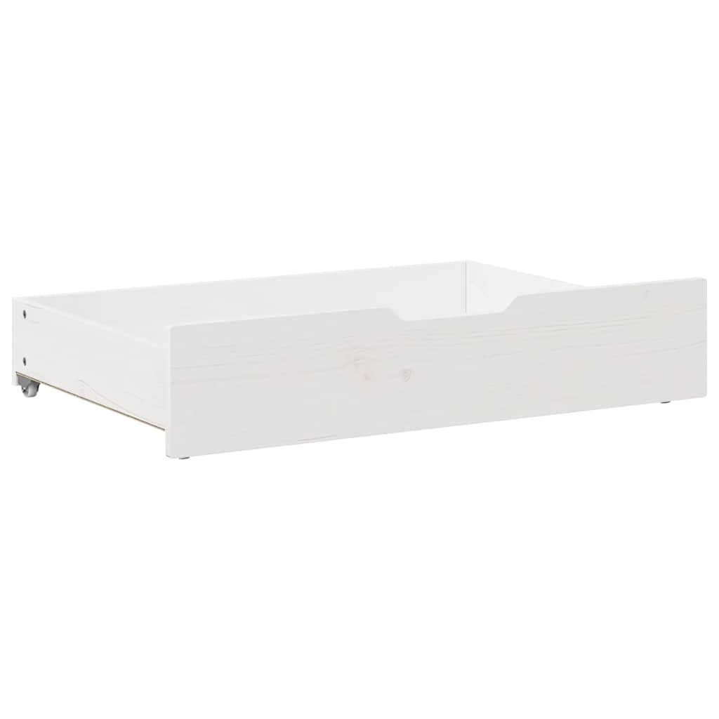 Under-Bed Drawers 2 pcs White 85x55x17 cm Solid Wood Pine