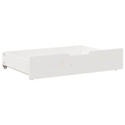 Under-Bed Drawers 2 pcs White 85x55x17 cm Solid Wood Pine