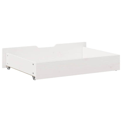 Under-Bed Drawers 2 pcs White 85x55x17 cm Solid Wood Pine