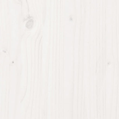 Headboard with Shelves White 150 cm Solid Wood Pine
