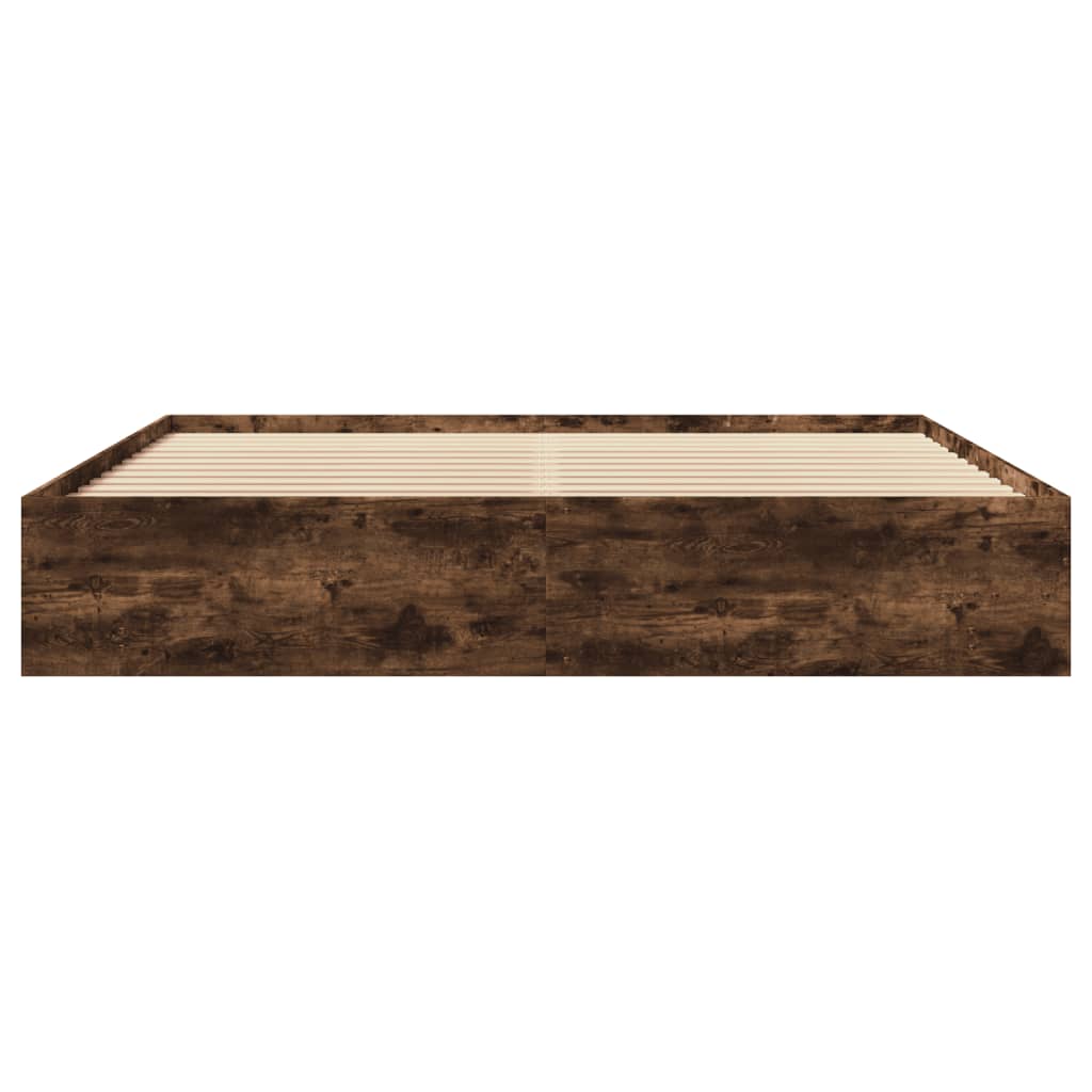 Bed Frame | Smoked Oak | Engineered wood | Double | Bed Frame