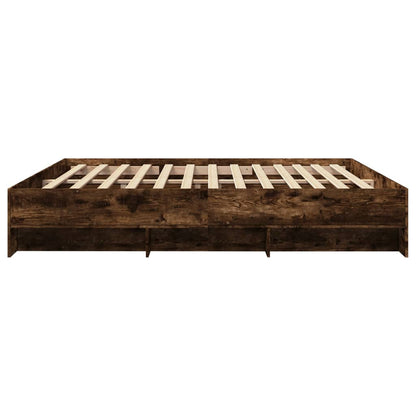 Bed Frame | Smoked Oak | Engineered wood | Double | Bed Frame