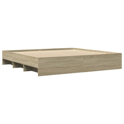 Bed Frame | Sonoma Oak | Engineered wood, Plywood | 180x200 cm Super King
