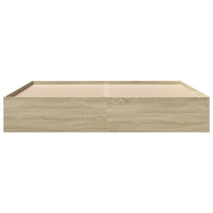 Bed Frame | Sonoma Oak | Engineered wood, Plywood | 180x200 cm Super King