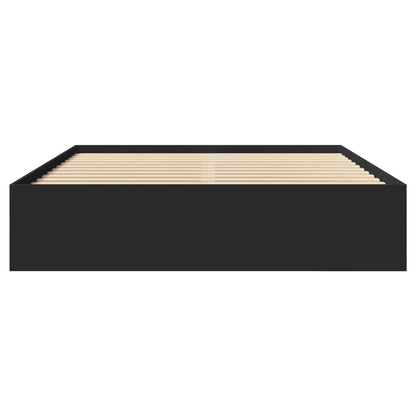 Bed Frame | Black | Engineered Wood | Double | Storage | Bed Frame