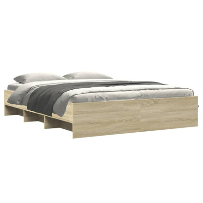 Bed Frame | Sonoma oak | Engineered wood | 160x200 cm | Bed Frame