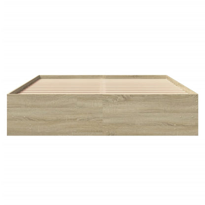 Bed Frame | Sonoma oak | Engineered wood | 160x200 cm | Bed Frame