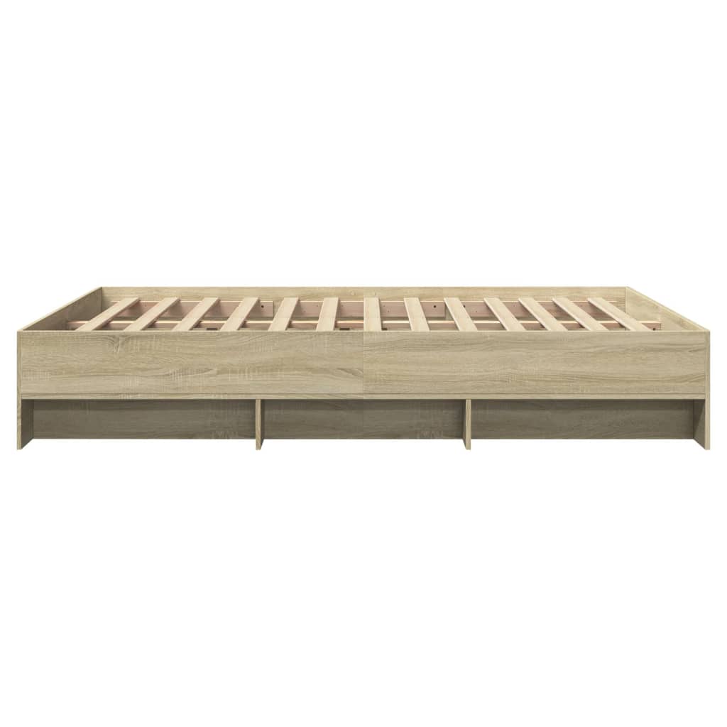 Bed Frame | Sonoma oak | Engineered wood | 160x200 cm | Bed Frame
