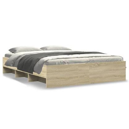 Bed Frame | Sonoma oak | Engineered wood, Plywood | King | Bed Frame
