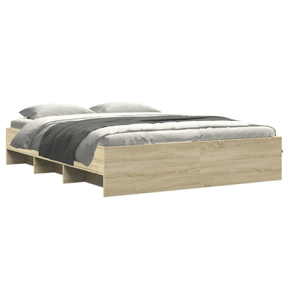Bed Frame | Sonoma oak | Engineered wood, Plywood | King | Bed Frame