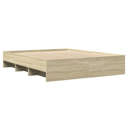 Bed Frame | Sonoma oak | Engineered wood, Plywood | King | Bed Frame