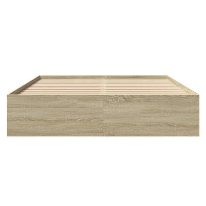 Bed Frame | Sonoma oak | Engineered wood, Plywood | King | Bed Frame