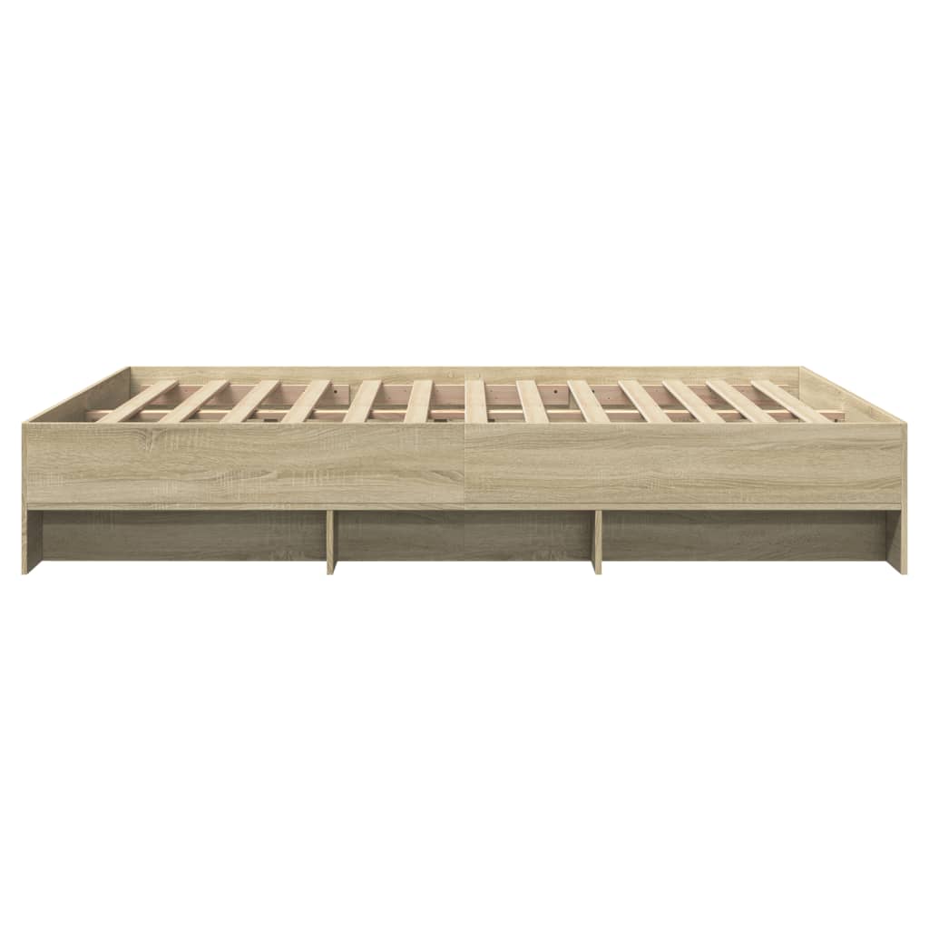 Bed Frame | Sonoma oak | Engineered wood, Plywood | King | Bed Frame