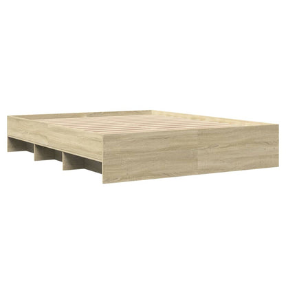 Bed Frame | Sonoma oak | Engineered wood, Plywood | King | Bed Frame