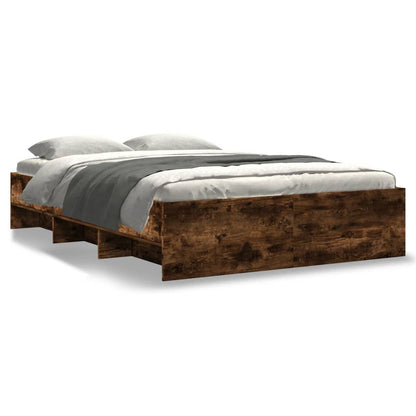 Bed Frame | Smoked Oak | Engineered wood | 140 x 200 cm | Bed Frame