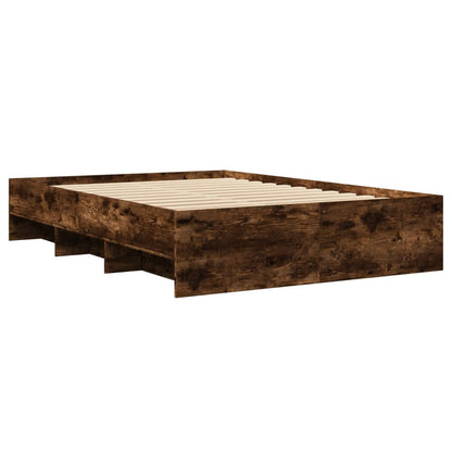 Bed Frame | Smoked Oak | Engineered wood | 140 x 200 cm | Bed Frame