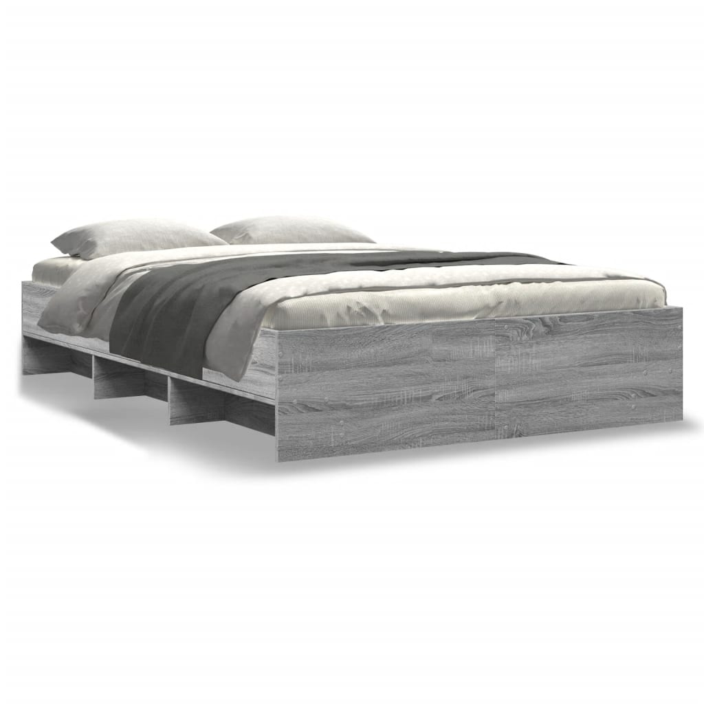 Bed Frame | Grey Sonoma | Engineered Wood, Plywood | AU Double